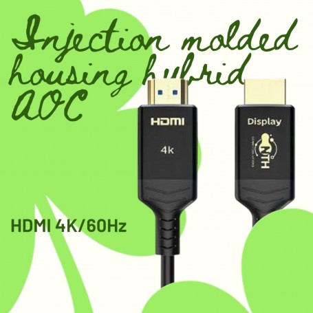 Injection molded housing hybrid AOC HDMI 4K/60Hz