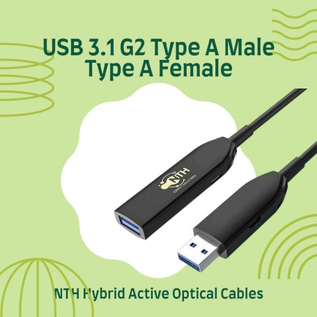 USB 3.1 G2 Type A Male –  Type A Female